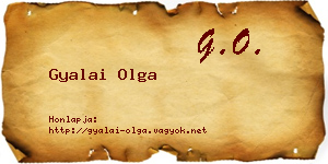 Gyalai Olga névjegykártya