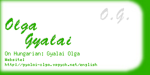 olga gyalai business card